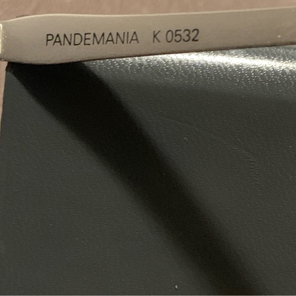 VINTAGE KILLER LOOP Sunglasses PANDEMANIA K0532 Matte Silver Metal  Made  Italy - Picture 10 of 16